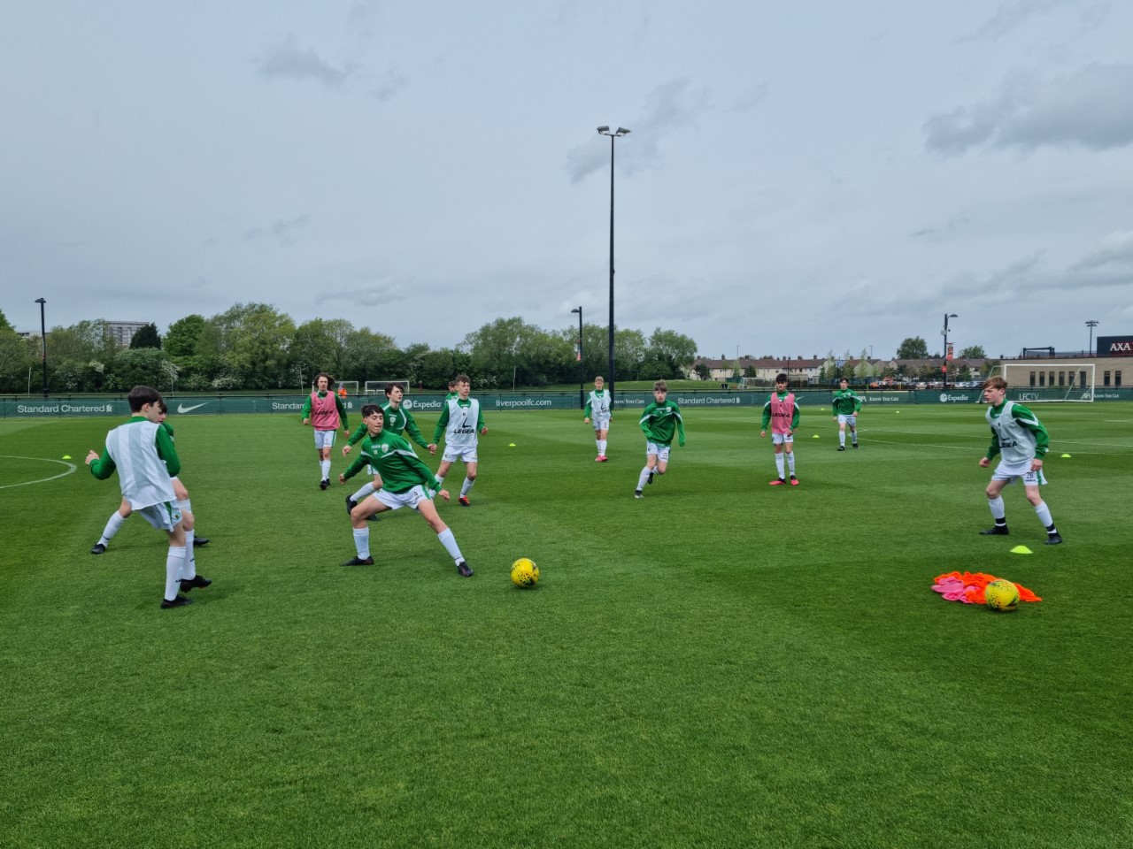 Liverpool warm-up