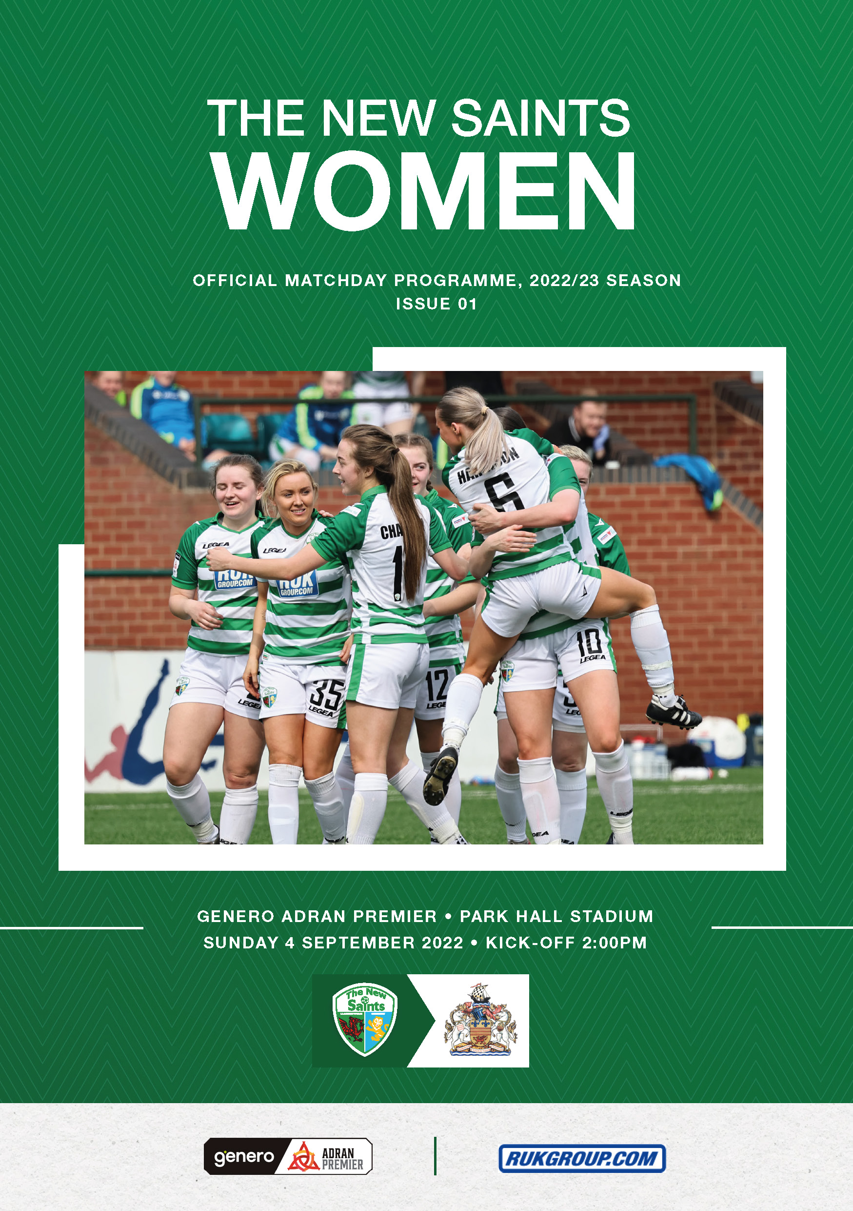 The New Saints Women vs Barry Town United Women Front cover