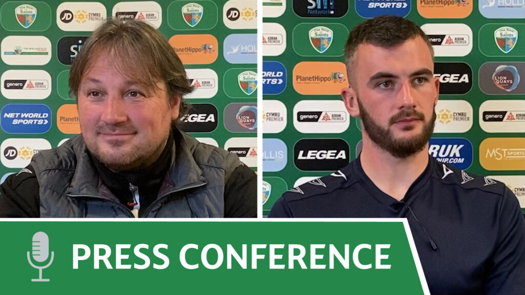 Pre-Match JD Welsh Cup final press conferences with Leo Smith and Craig ...