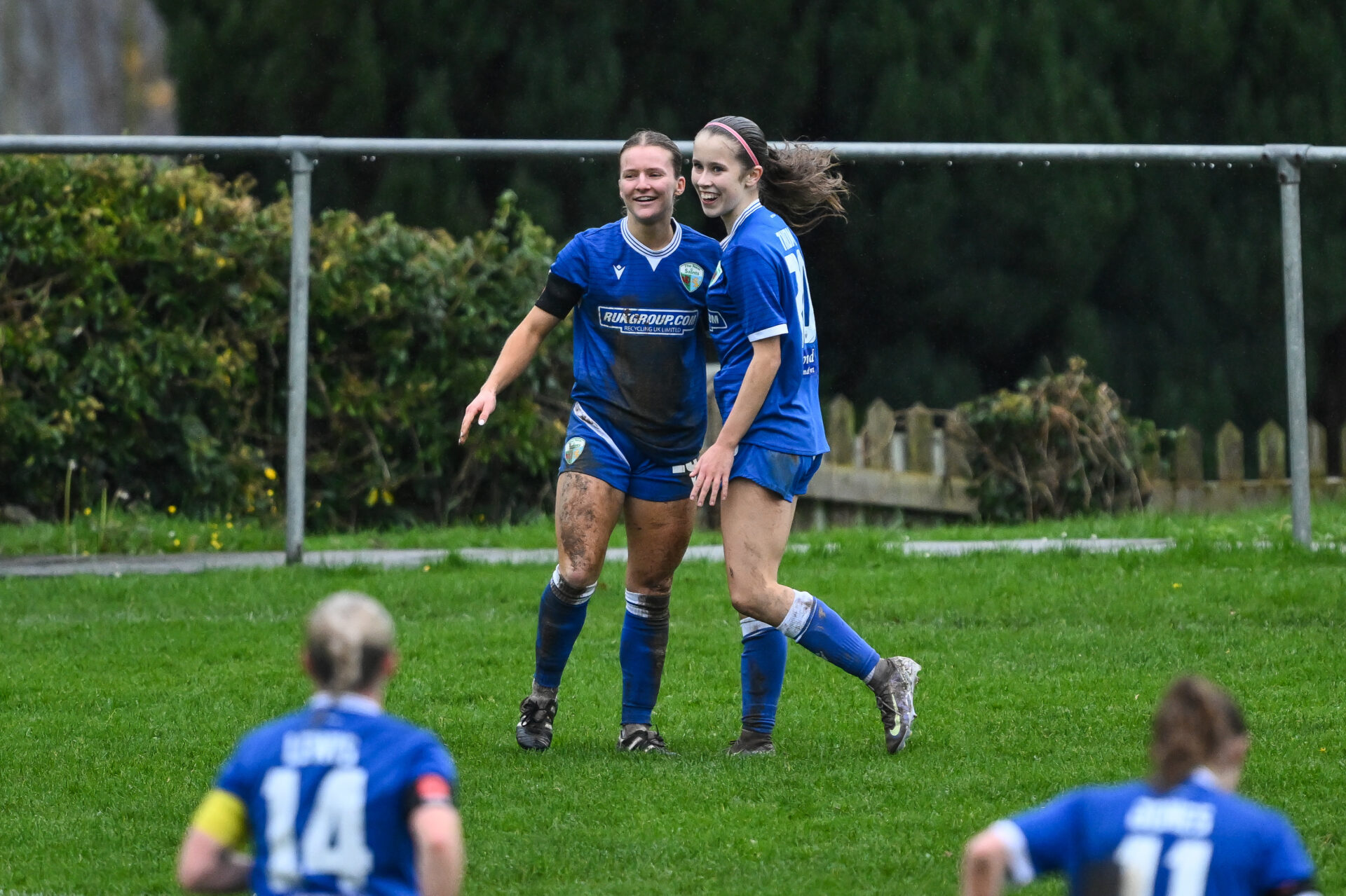 Knockout Round of the Genero Adran Trophy game between Llanfair United Ladies FC and The New Saints Women at Mount Field in Llanfair.